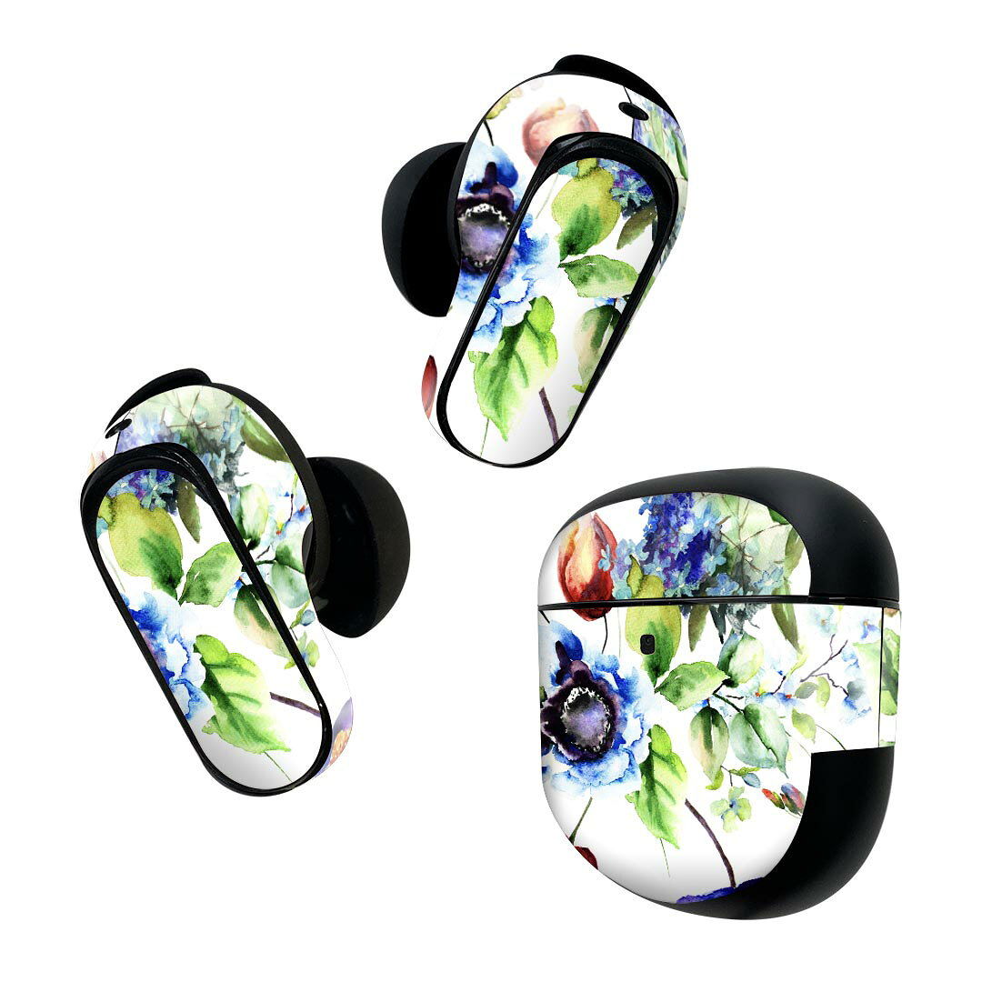 Bose QuietComfort Earbuds II 用 スキンシール ボーズ イヤバッズ2 用　ステッカ...