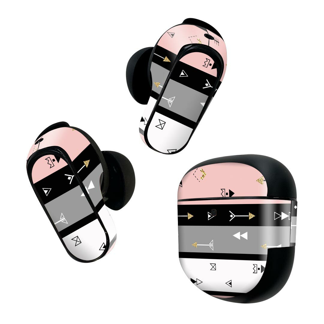 Bose QuietComfort Earbuds II 用 スキンシール ボーズ イヤバッズ2 用　ステッカー　本体3セット ケー..