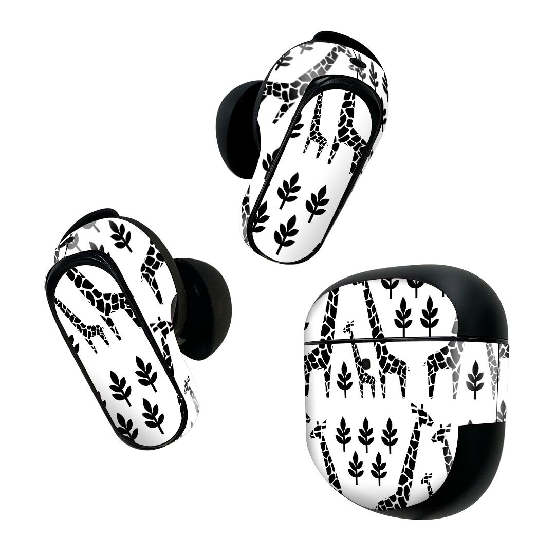 製品名 Bose QuietComfort Earbuds II 専用デザインスキンシール セット内容 Bose QuietComfort Earbuds II 専用シール　イヤホン（左右）3枚、充電ケース用シール 1枚AirPods第3世代専用です。第1?2世代、Proシリーズには対応していません。 商品特徴 再剥離性シートを素材に採用し、細かな位置調整がしやすく貼り直しが容易です。また、エアフリーでもありますので気泡が簡単に逃げるので、キレイに貼ることができます。専用の業務プリンターを使い、商品画像と遜色のない美しい印刷仕上がり。 注意事項 画像はサンプルですので、ご覧の環境によっては多少色味に違いを感じる場合がございます。 イメージと違った、モニターと色味が異なるという理由での交換や返金はご対応出来かねます。スキンシールのみの販売で、機器本体や充電ケース本体は付属しません。シワができた場合、ドライヤーなどで軽く温め、外側に向けてシワを伸ばすように貼ってください。初回貼付時の位置調整や貼り直しは可能ですが、しっかりと押し付けて接着させた後の再剥離、再利用は保証しておりません。また接着部に油分や汚れが付着しますと角の部分は剥がれやすくなりますので、貼付時はあまり触れないようにご注意ください。無地のセミグロスシートにデザインをプリントした商品で、デコなどの加工はございません。 凹凸や光沢があるように見えたり布地や金属を素材にしたように見える商品もありますが、デザインの図版によるものです。印刷時に微妙な画像のズレが生じる場合がございます。ご注文後に1点1点制作する受注生産品の為、不良品以外のご返品や交換は固くお断りします。 商品発送 完全受注生産のハンドメイド商品となりますので、既製品と比べて発送までお時間を頂いています。 基本的に決済確認後2~3営業日、最大で10営業日での発送となります。繁忙期や休業日明けの場合はさらに時間がかかる場合があります。 その際には別途メールにてご連絡致します。メール便の場合、発送日から到着までに2?4日ほどかかる場合が多く、紛失などの保障もご対応できかねます。あらかじめご了承下さい。