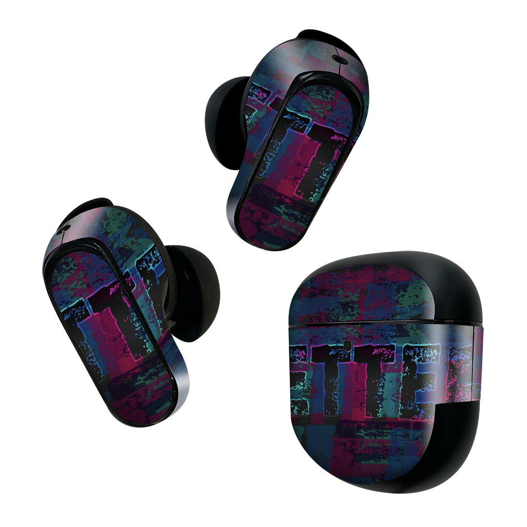 Bose QuietComfort Earbuds II 用 スキンシール ボーズ イヤバッズ2 用　ステッカ...