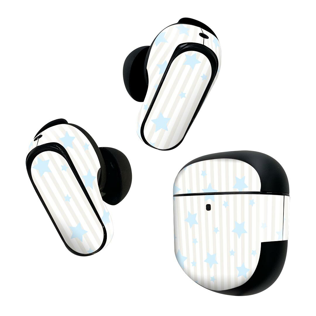 Bose QuietComfort Earbuds II 用 スキンシール ボーズ イヤバッズ2 用　ステッカ...