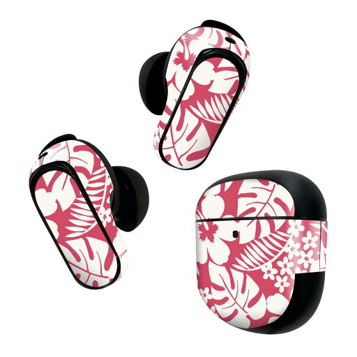 Bose QuietComfort Earbuds II 用 スキンシール ボーズ イヤバッズ2 用 ステッカー 本体3セット ケース1セット 保護 フィルム デコ ハイビスカス 植物 ピンク 012488 Bose QuietComfort Earbuds II 用 スキンシール ボーズ イヤバッズ2 用 ステッカー 本体3セット ケース1セット 保護 フィルム デコ ハイビスカス 植物 ピンク 012488