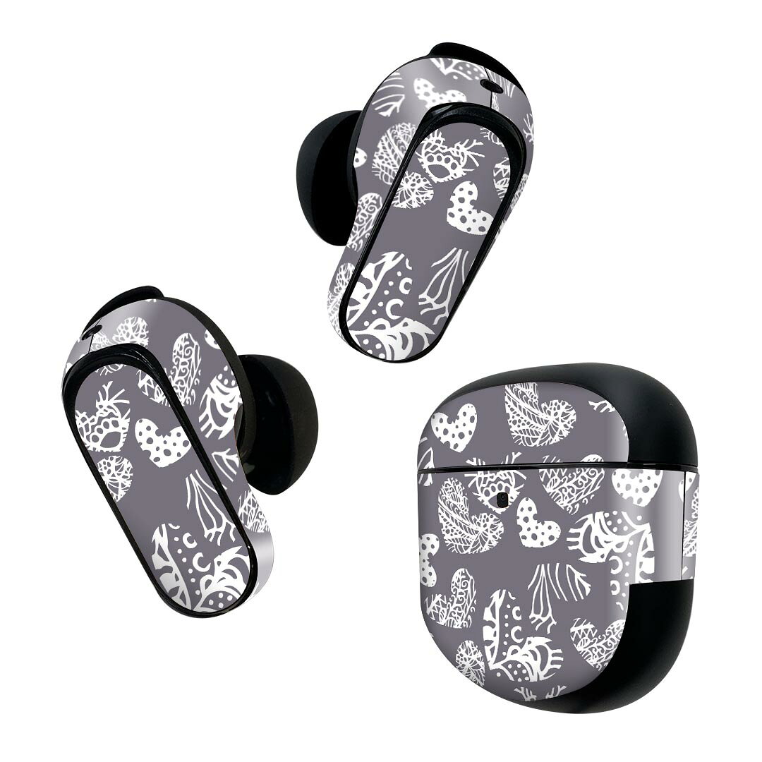 Bose QuietComfort Earbuds II 用 スキンシール ボーズ イヤバッズ2 用　ステッカ...