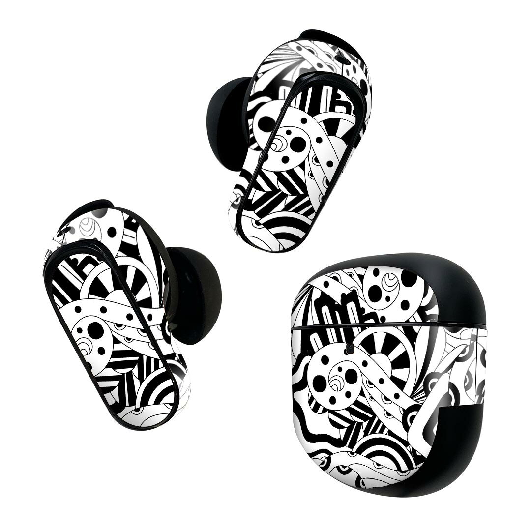 Bose QuietComfort Earbuds II 用 スキンシール ボーズ イヤバッズ2 用　ステッカ...