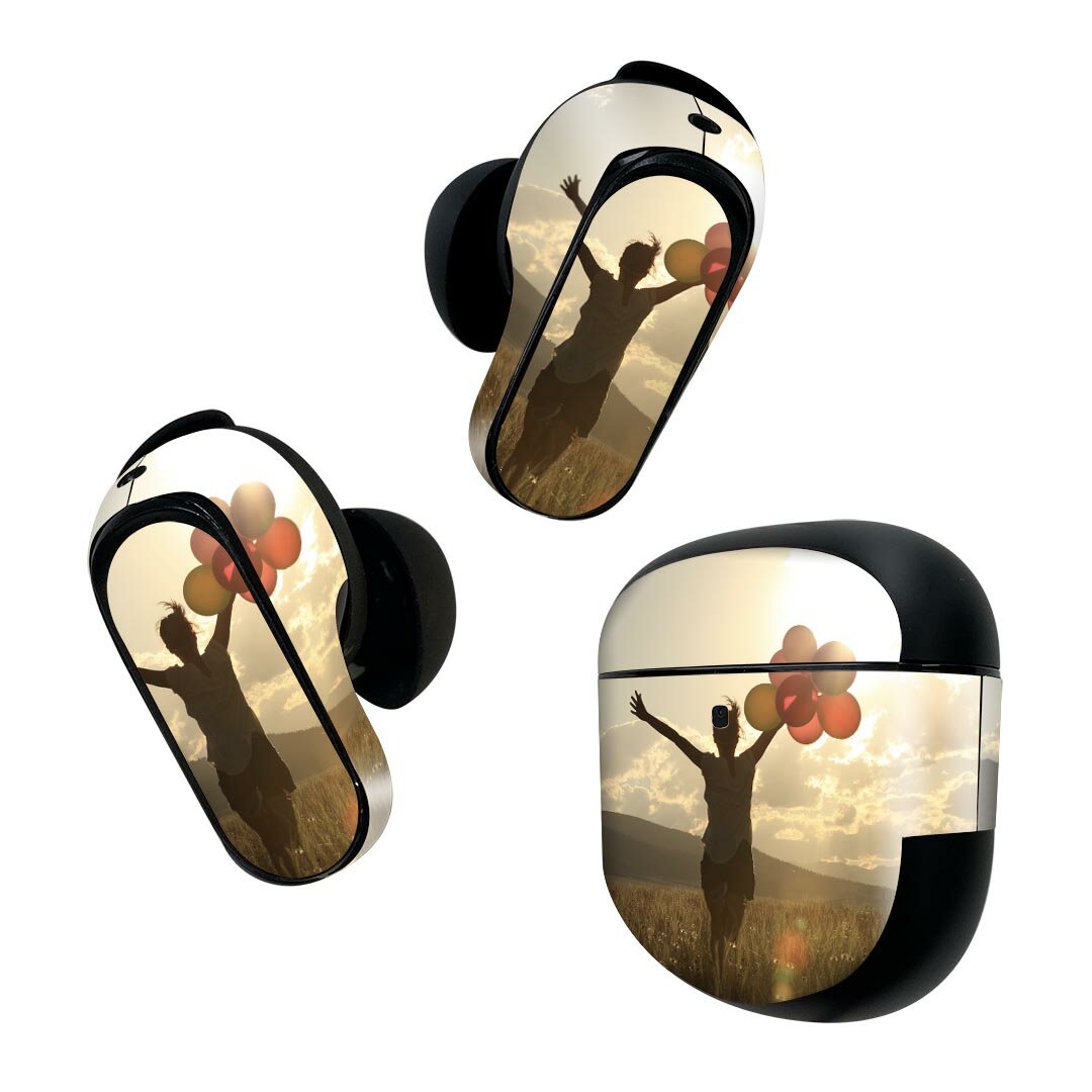 製品名 Bose QuietComfort Earbuds II 専用デザインスキンシール セット内容 Bose QuietComfort Earbuds II 専用シール　イヤホン（左右）3枚、充電ケース用シール 1枚AirPods第3世代専用です。第1?2世代、Proシリーズには対応していません。 商品特徴 再剥離性シートを素材に採用し、細かな位置調整がしやすく貼り直しが容易です。また、エアフリーでもありますので気泡が簡単に逃げるので、キレイに貼ることができます。専用の業務プリンターを使い、商品画像と遜色のない美しい印刷仕上がり。 注意事項 画像はサンプルですので、ご覧の環境によっては多少色味に違いを感じる場合がございます。 イメージと違った、モニターと色味が異なるという理由での交換や返金はご対応出来かねます。スキンシールのみの販売で、機器本体や充電ケース本体は付属しません。シワができた場合、ドライヤーなどで軽く温め、外側に向けてシワを伸ばすように貼ってください。初回貼付時の位置調整や貼り直しは可能ですが、しっかりと押し付けて接着させた後の再剥離、再利用は保証しておりません。また接着部に油分や汚れが付着しますと角の部分は剥がれやすくなりますので、貼付時はあまり触れないようにご注意ください。無地のセミグロスシートにデザインをプリントした商品で、デコなどの加工はございません。 凹凸や光沢があるように見えたり布地や金属を素材にしたように見える商品もありますが、デザインの図版によるものです。印刷時に微妙な画像のズレが生じる場合がございます。ご注文後に1点1点制作する受注生産品の為、不良品以外のご返品や交換は固くお断りします。 商品発送 完全受注生産のハンドメイド商品となりますので、既製品と比べて発送までお時間を頂いています。 基本的に決済確認後2~3営業日、最大で10営業日での発送となります。繁忙期や休業日明けの場合はさらに時間がかかる場合があります。 その際には別途メールにてご連絡致します。メール便の場合、発送日から到着までに2?4日ほどかかる場合が多く、紛失などの保障もご対応できかねます。あらかじめご了承下さい。
