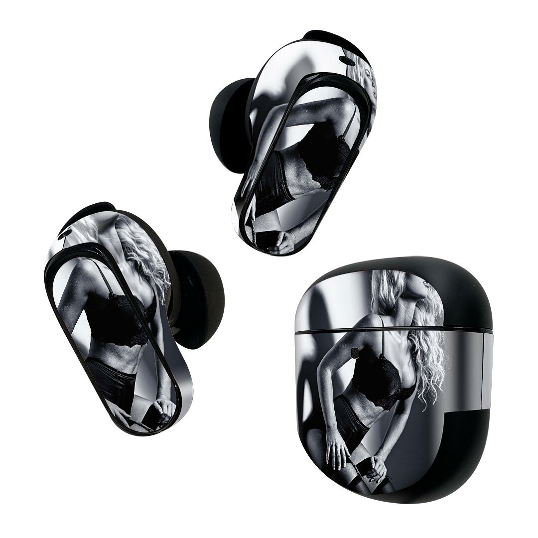 Bose QuietComfort Earbuds II 用 スキンシール ボーズ イヤバッズ2 用　ステッカ...