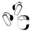 Bose QuietComfort Earbuds II 用 スキンシール ボーズ イヤバッズ2 用 ステッカー 本体3セット ケース1セット 保護 フィルム デコ ひな祭り 桃の花 節句 012862