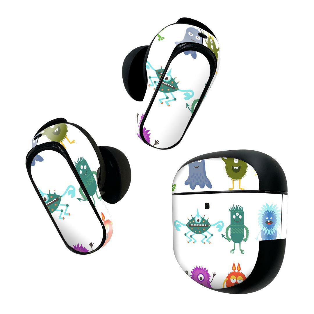 Bose QuietComfort Earbuds II 用 スキンシール ボーズ イヤバッズ2 用　ステッカ...
