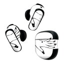 Bose QuietComfort Earbuds II 用 スキンシール ボーズ イヤバッズ2 用 ステッカー 本体3セット ケース1セット 保護 フィルム デコ 手 ネイル マニキュア 013352