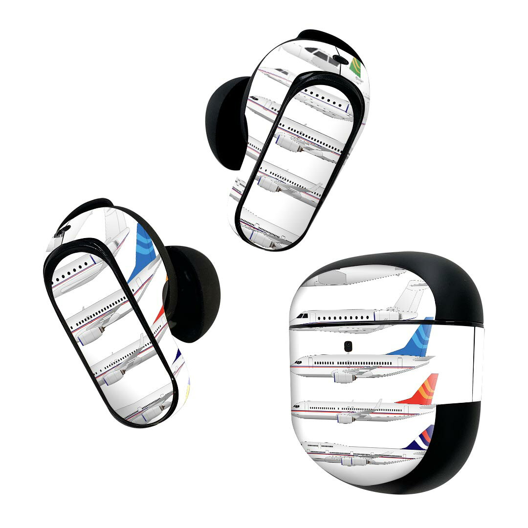 Bose QuietComfort Earbuds II 用 スキンシール ボーズ イヤバッズ2 用　ステッカ...