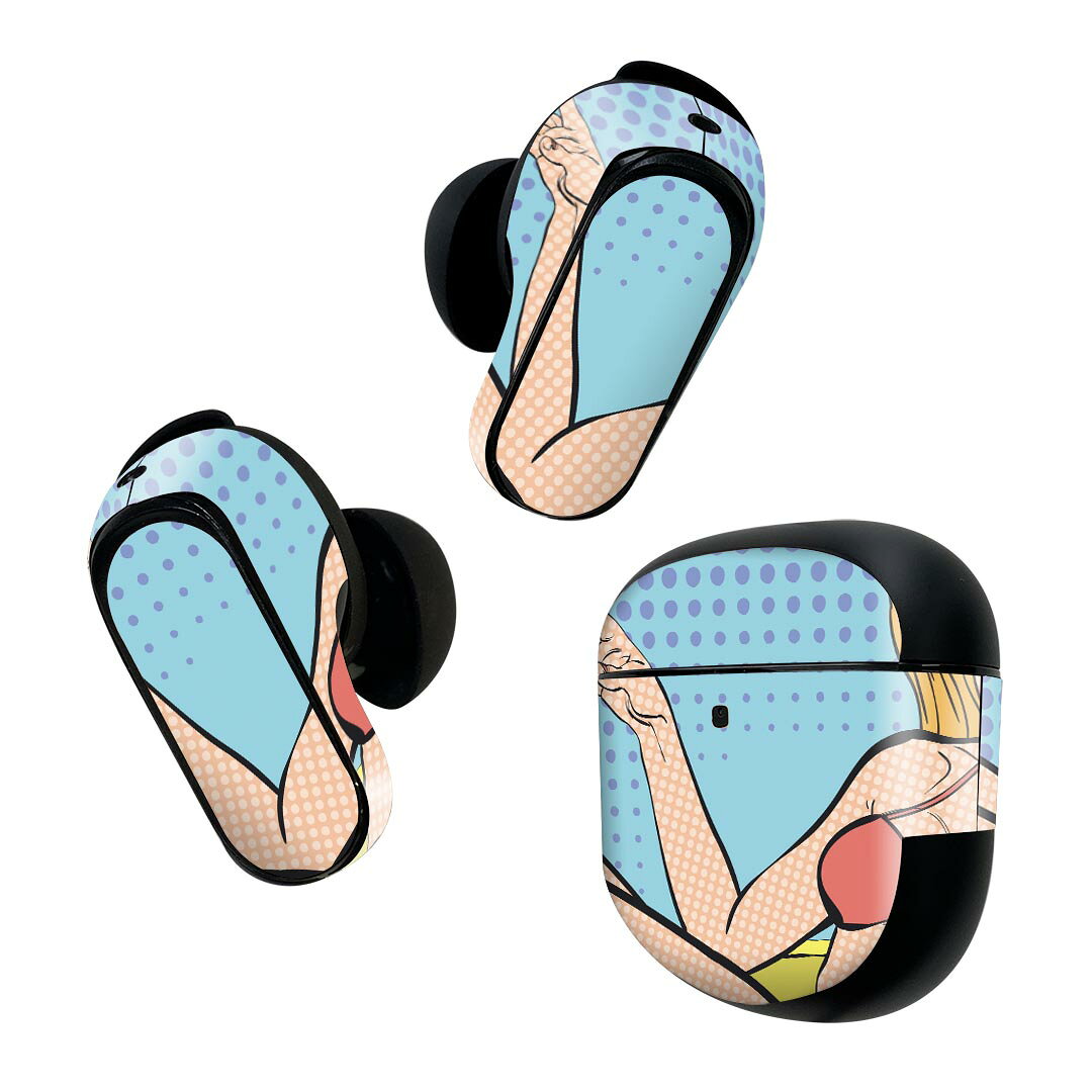 Bose QuietComfort Earbuds II 用 スキンシール ボーズ イヤバッズ2 用　ステッカ...
