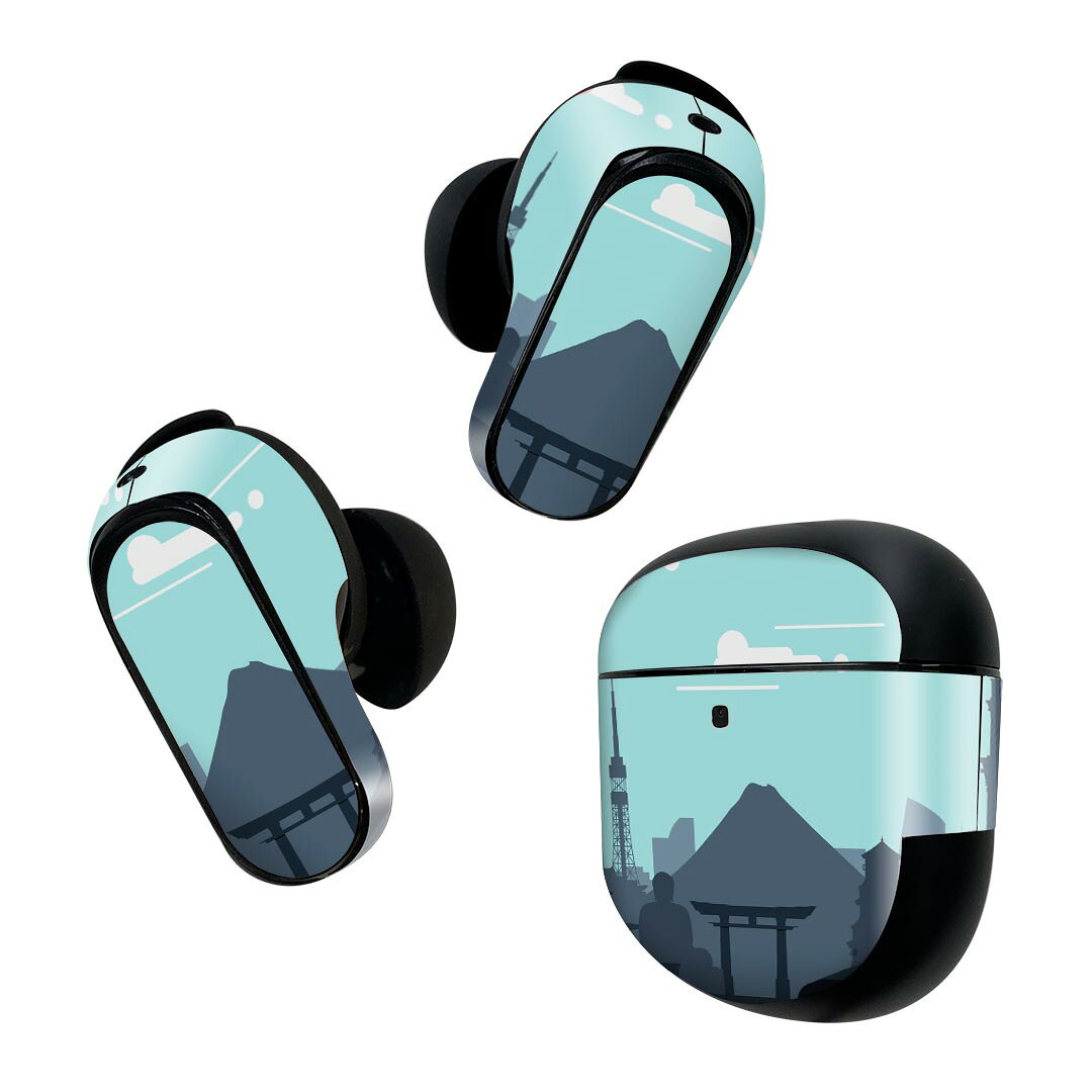 製品名 Bose QuietComfort Earbuds II 専用デザインスキンシール セット内容 Bose QuietComfort Earbuds II 専用シール　イヤホン（左右）3枚、充電ケース用シール 1枚AirPods第3世代専用です。第1?2世代、Proシリーズには対応していません。 商品特徴 再剥離性シートを素材に採用し、細かな位置調整がしやすく貼り直しが容易です。また、エアフリーでもありますので気泡が簡単に逃げるので、キレイに貼ることができます。専用の業務プリンターを使い、商品画像と遜色のない美しい印刷仕上がり。 注意事項 画像はサンプルですので、ご覧の環境によっては多少色味に違いを感じる場合がございます。 イメージと違った、モニターと色味が異なるという理由での交換や返金はご対応出来かねます。スキンシールのみの販売で、機器本体や充電ケース本体は付属しません。シワができた場合、ドライヤーなどで軽く温め、外側に向けてシワを伸ばすように貼ってください。初回貼付時の位置調整や貼り直しは可能ですが、しっかりと押し付けて接着させた後の再剥離、再利用は保証しておりません。また接着部に油分や汚れが付着しますと角の部分は剥がれやすくなりますので、貼付時はあまり触れないようにご注意ください。無地のセミグロスシートにデザインをプリントした商品で、デコなどの加工はございません。 凹凸や光沢があるように見えたり布地や金属を素材にしたように見える商品もありますが、デザインの図版によるものです。印刷時に微妙な画像のズレが生じる場合がございます。ご注文後に1点1点制作する受注生産品の為、不良品以外のご返品や交換は固くお断りします。 商品発送 完全受注生産のハンドメイド商品となりますので、既製品と比べて発送までお時間を頂いています。 基本的に決済確認後2~3営業日、最大で10営業日での発送となります。繁忙期や休業日明けの場合はさらに時間がかかる場合があります。 その際には別途メールにてご連絡致します。メール便の場合、発送日から到着までに2?4日ほどかかる場合が多く、紛失などの保障もご対応できかねます。あらかじめご了承下さい。