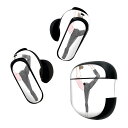 Bose QuietComfort Earbuds II 用 スキンシール ボーズ イヤバッズ2 用 ステッカー 本体3セット ケース1セット 保護 フィルム デコ ヨガ 女性 体操 013619(2)