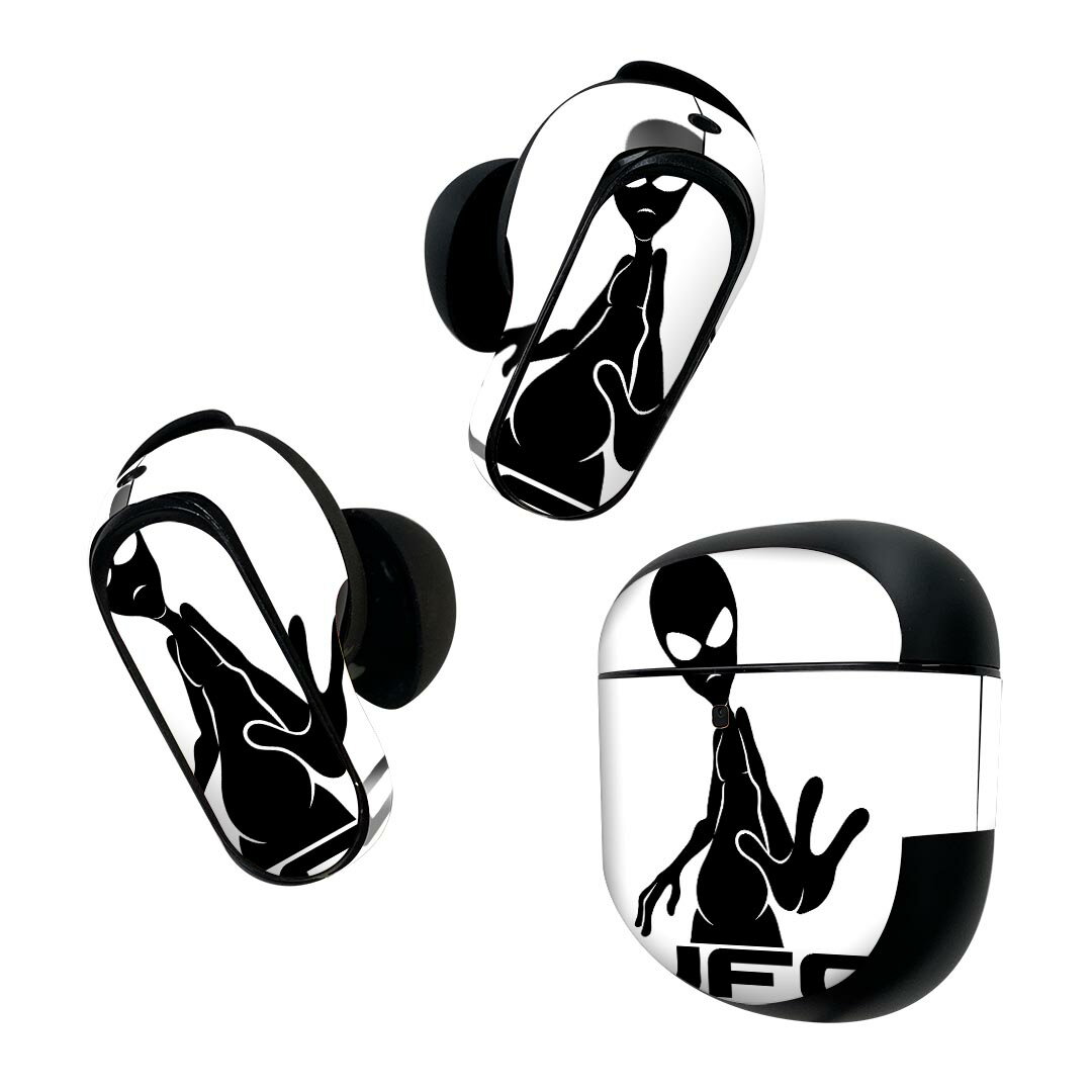 製品名 Bose QuietComfort Earbuds II 専用デザインスキンシール セット内容 Bose QuietComfort Earbuds II 専用シール　イヤホン（左右）3枚、充電ケース用シール 1枚AirPods第3世代専用です。第1?2世代、Proシリーズには対応していません。 商品特徴 再剥離性シートを素材に採用し、細かな位置調整がしやすく貼り直しが容易です。また、エアフリーでもありますので気泡が簡単に逃げるので、キレイに貼ることができます。専用の業務プリンターを使い、商品画像と遜色のない美しい印刷仕上がり。 注意事項 画像はサンプルですので、ご覧の環境によっては多少色味に違いを感じる場合がございます。 イメージと違った、モニターと色味が異なるという理由での交換や返金はご対応出来かねます。スキンシールのみの販売で、機器本体や充電ケース本体は付属しません。シワができた場合、ドライヤーなどで軽く温め、外側に向けてシワを伸ばすように貼ってください。初回貼付時の位置調整や貼り直しは可能ですが、しっかりと押し付けて接着させた後の再剥離、再利用は保証しておりません。また接着部に油分や汚れが付着しますと角の部分は剥がれやすくなりますので、貼付時はあまり触れないようにご注意ください。無地のセミグロスシートにデザインをプリントした商品で、デコなどの加工はございません。 凹凸や光沢があるように見えたり布地や金属を素材にしたように見える商品もありますが、デザインの図版によるものです。印刷時に微妙な画像のズレが生じる場合がございます。ご注文後に1点1点制作する受注生産品の為、不良品以外のご返品や交換は固くお断りします。 商品発送 完全受注生産のハンドメイド商品となりますので、既製品と比べて発送までお時間を頂いています。 基本的に決済確認後2~3営業日、最大で10営業日での発送となります。繁忙期や休業日明けの場合はさらに時間がかかる場合があります。 その際には別途メールにてご連絡致します。メール便の場合、発送日から到着までに2?4日ほどかかる場合が多く、紛失などの保障もご対応できかねます。あらかじめご了承下さい。