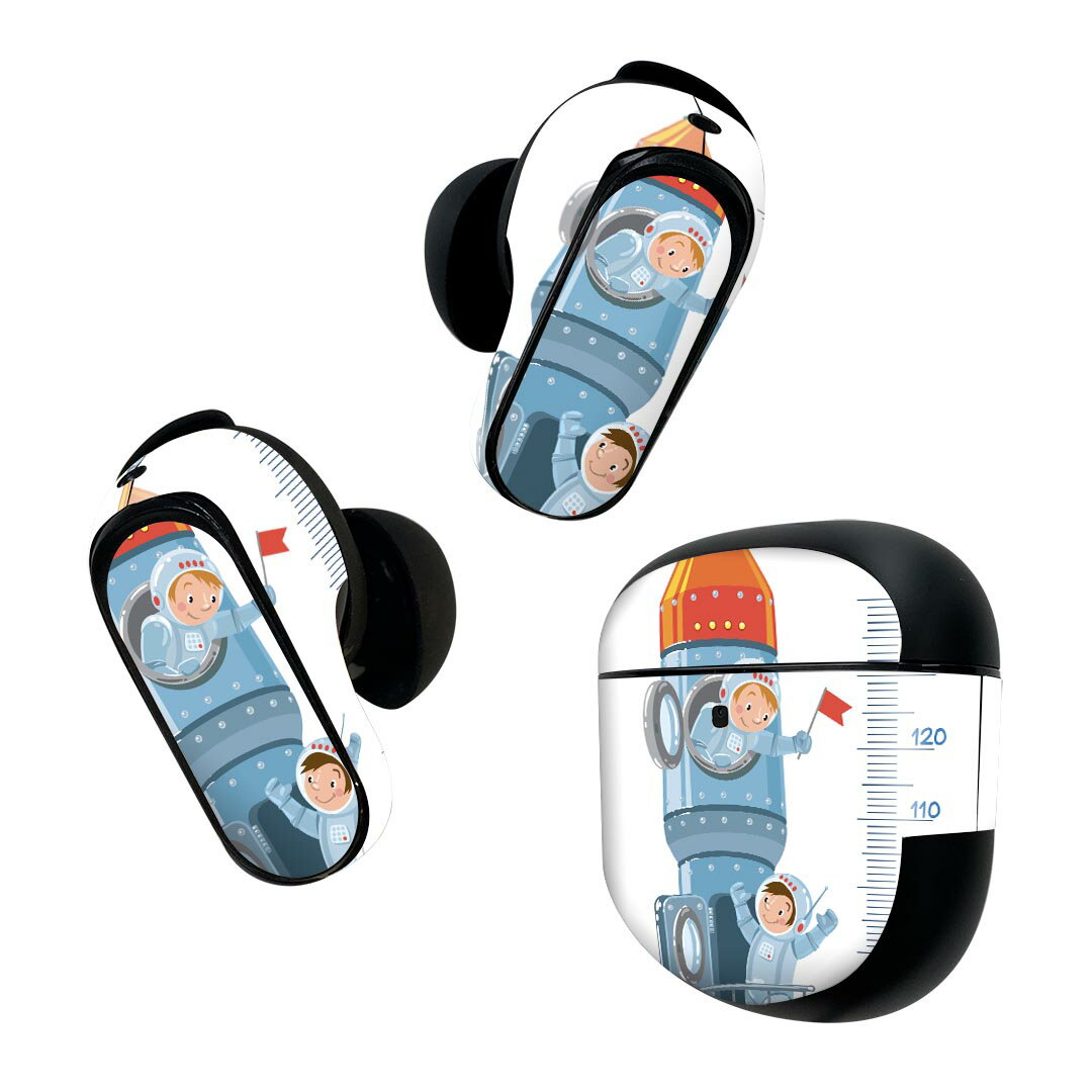 Bose QuietComfort Earbuds II 用 スキンシール ボーズ イヤバッズ2 用　ステッカー　本体3セット ケー..