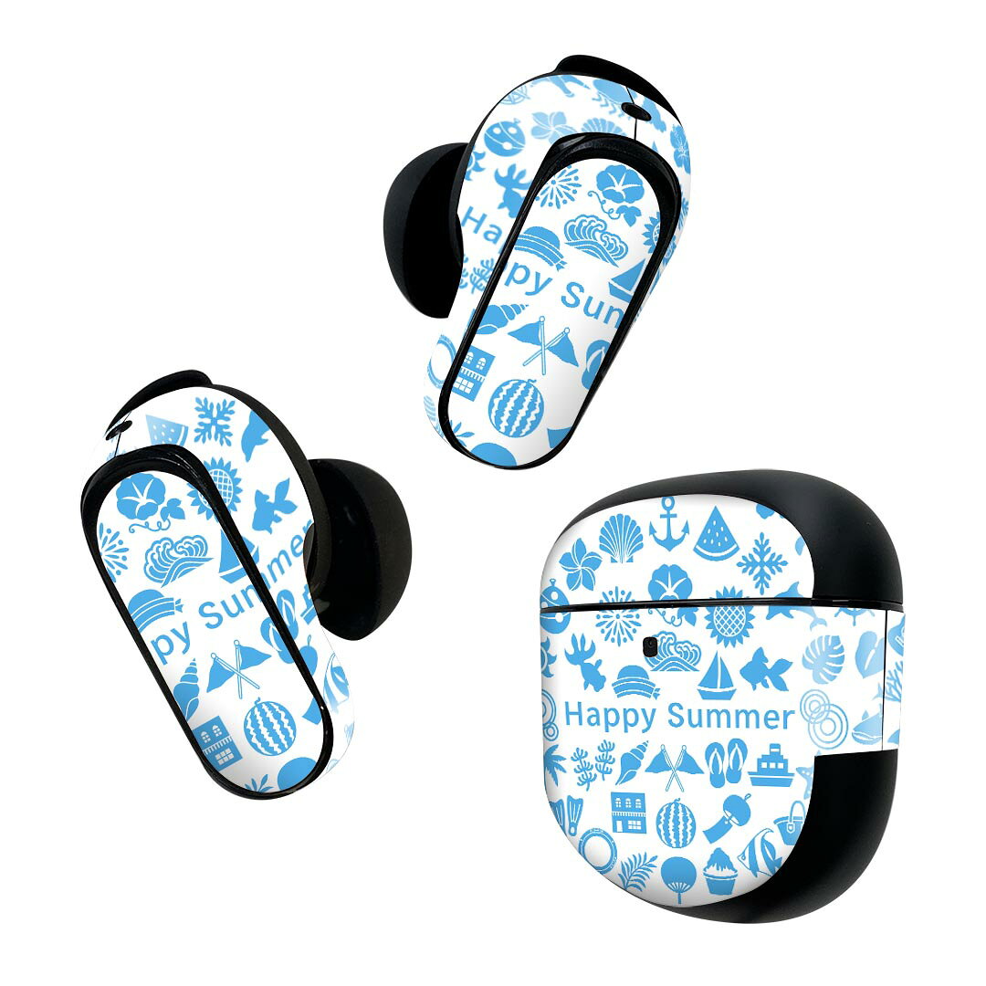 Bose QuietComfort Earbuds II 用 スキンシール ボーズ イヤバッズ2 用　ステッカ...