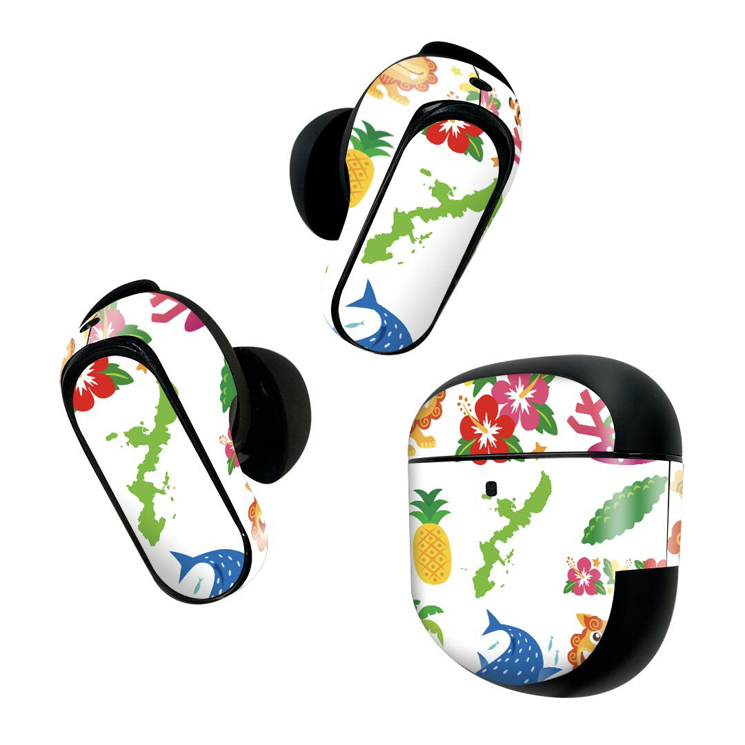 Bose QuietComfort Earbuds II 用 スキンシール ボーズ イヤバッズ2 用　ステッカ...