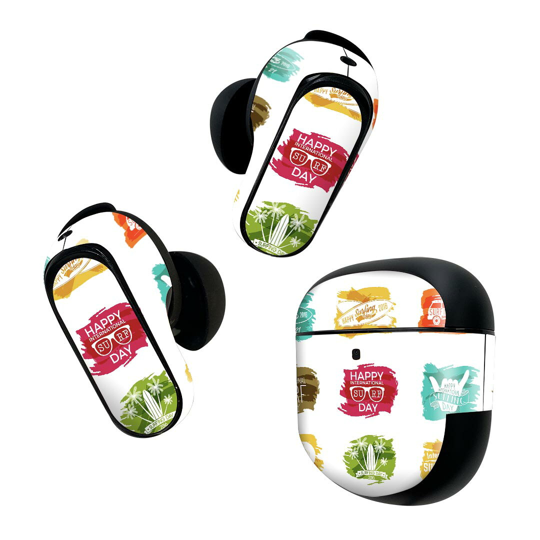Bose QuietComfort Earbuds II 用 スキンシール ボーズ イヤバッズ2 用　ステッカ...
