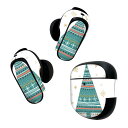 Bose QuietComfort Earbuds II 用 スキンシール ボーズ イヤバッズ2 用 ステッカー 本体3セット ケース1セット 保護 フィルム デコ クリスマス ツリー 013814