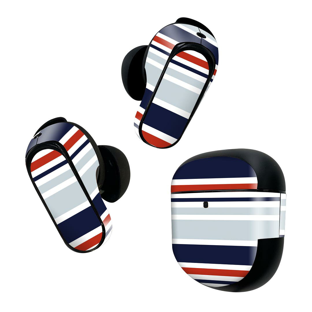 製品名 Bose QuietComfort Earbuds II 専用デザインスキンシール セット内容 Bose QuietComfort Earbuds II 専用シール　イヤホン（左右）3枚、充電ケース用シール 1枚AirPods第3世代専用です。第1?2世代、Proシリーズには対応していません。 商品特徴 再剥離性シートを素材に採用し、細かな位置調整がしやすく貼り直しが容易です。また、エアフリーでもありますので気泡が簡単に逃げるので、キレイに貼ることができます。専用の業務プリンターを使い、商品画像と遜色のない美しい印刷仕上がり。 注意事項 画像はサンプルですので、ご覧の環境によっては多少色味に違いを感じる場合がございます。 イメージと違った、モニターと色味が異なるという理由での交換や返金はご対応出来かねます。スキンシールのみの販売で、機器本体や充電ケース本体は付属しません。シワができた場合、ドライヤーなどで軽く温め、外側に向けてシワを伸ばすように貼ってください。初回貼付時の位置調整や貼り直しは可能ですが、しっかりと押し付けて接着させた後の再剥離、再利用は保証しておりません。また接着部に油分や汚れが付着しますと角の部分は剥がれやすくなりますので、貼付時はあまり触れないようにご注意ください。無地のセミグロスシートにデザインをプリントした商品で、デコなどの加工はございません。 凹凸や光沢があるように見えたり布地や金属を素材にしたように見える商品もありますが、デザインの図版によるものです。印刷時に微妙な画像のズレが生じる場合がございます。ご注文後に1点1点制作する受注生産品の為、不良品以外のご返品や交換は固くお断りします。 商品発送 完全受注生産のハンドメイド商品となりますので、既製品と比べて発送までお時間を頂いています。 基本的に決済確認後2~3営業日、最大で10営業日での発送となります。繁忙期や休業日明けの場合はさらに時間がかかる場合があります。 その際には別途メールにてご連絡致します。メール便の場合、発送日から到着までに2?4日ほどかかる場合が多く、紛失などの保障もご対応できかねます。あらかじめご了承下さい。