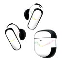 Bose QuietComfort Earbuds II 用 スキンシール ボーズ イヤバッズ2 用 ステッカー 本体3セット ケース1セット 保護 フィルム デコ 音符 音楽 レインボー 013950