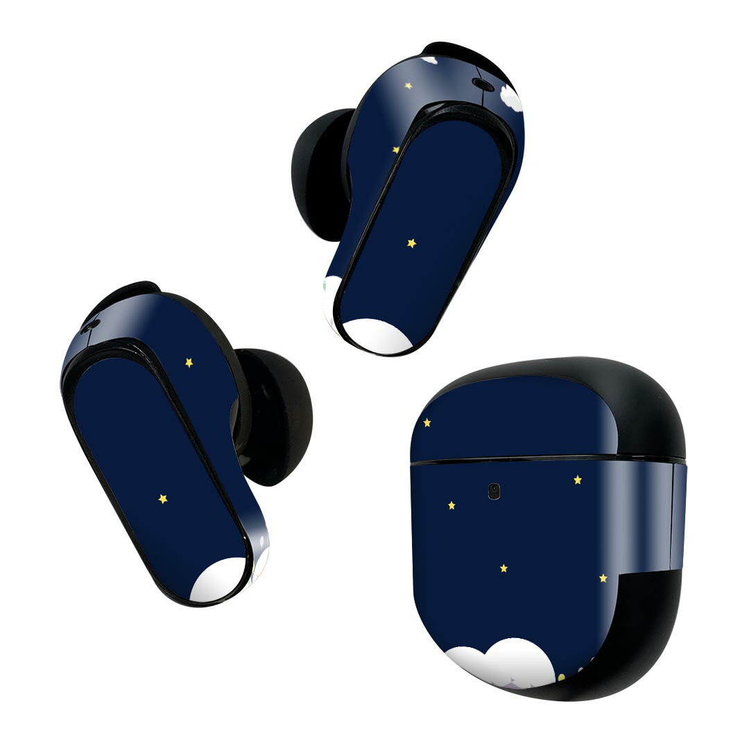 Bose QuietComfort Earbuds II 用 スキンシール ボーズ イヤバッズ2 用　ステッカ...