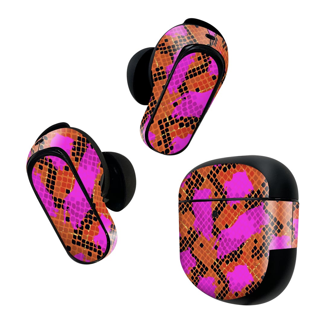Bose QuietComfort Earbuds II 用 スキンシール ボーズ イヤバッズ2 用　ステッカ...