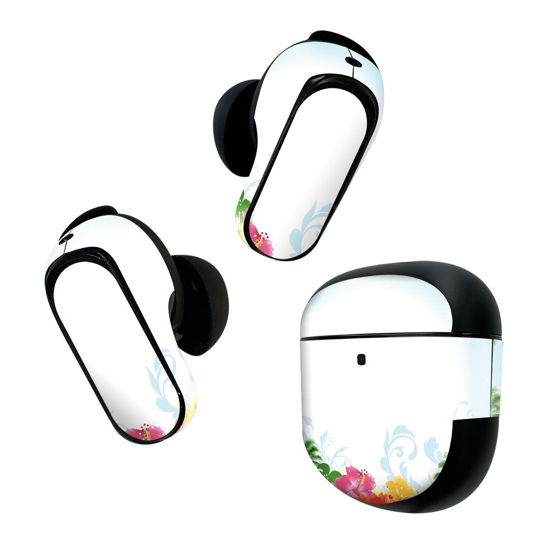 製品名 Bose QuietComfort Earbuds II 専用デザインスキンシール セット内容 Bose QuietComfort Earbuds II 専用シール　イヤホン（左右）3枚、充電ケース用シール 1枚AirPods第3世代専用です。第1?2世代、Proシリーズには対応していません。 商品特徴 再剥離性シートを素材に採用し、細かな位置調整がしやすく貼り直しが容易です。また、エアフリーでもありますので気泡が簡単に逃げるので、キレイに貼ることができます。専用の業務プリンターを使い、商品画像と遜色のない美しい印刷仕上がり。 注意事項 画像はサンプルですので、ご覧の環境によっては多少色味に違いを感じる場合がございます。 イメージと違った、モニターと色味が異なるという理由での交換や返金はご対応出来かねます。スキンシールのみの販売で、機器本体や充電ケース本体は付属しません。シワができた場合、ドライヤーなどで軽く温め、外側に向けてシワを伸ばすように貼ってください。初回貼付時の位置調整や貼り直しは可能ですが、しっかりと押し付けて接着させた後の再剥離、再利用は保証しておりません。また接着部に油分や汚れが付着しますと角の部分は剥がれやすくなりますので、貼付時はあまり触れないようにご注意ください。無地のセミグロスシートにデザインをプリントした商品で、デコなどの加工はございません。 凹凸や光沢があるように見えたり布地や金属を素材にしたように見える商品もありますが、デザインの図版によるものです。印刷時に微妙な画像のズレが生じる場合がございます。ご注文後に1点1点制作する受注生産品の為、不良品以外のご返品や交換は固くお断りします。 商品発送 完全受注生産のハンドメイド商品となりますので、既製品と比べて発送までお時間を頂いています。 基本的に決済確認後2~3営業日、最大で10営業日での発送となります。繁忙期や休業日明けの場合はさらに時間がかかる場合があります。 その際には別途メールにてご連絡致します。メール便の場合、発送日から到着までに2?4日ほどかかる場合が多く、紛失などの保障もご対応できかねます。あらかじめご了承下さい。