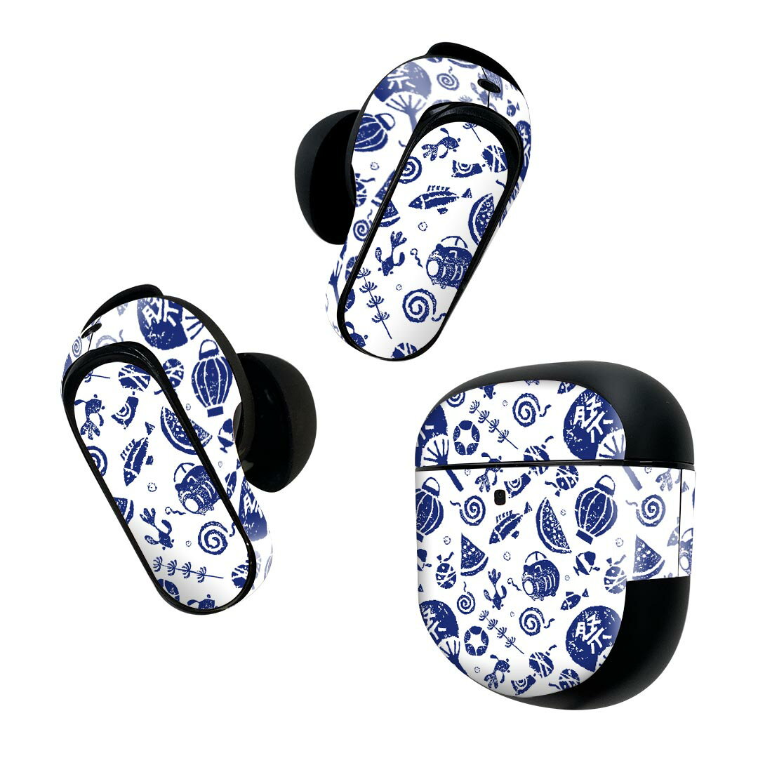 Bose QuietComfort Earbuds II 用 スキンシール ボーズ イヤバッズ2 用　ステッカー　本体3セット ケー..