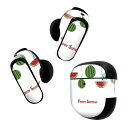 Bose QuietComfort Earbuds II 用 スキンシール ボーズ イヤバッズ2 用 ステッカー 本体3セット ケース1セット 保護 フィルム デコ 夏 スイカ 鳥 014100