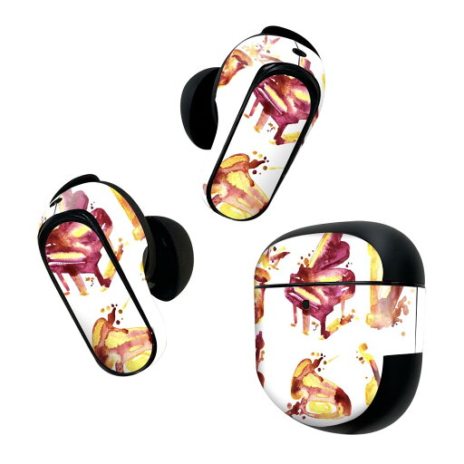 Bose QuietComfort Earbuds II 用 スキンシール ボーズ イヤバッズ2 用 ステッカー 本体3セット ケース1セット 保護 フィルム デコ 音楽 楽器 ミュージック 014108 Bose QuietComfort Earbuds II 用 スキンシール ボーズ イヤバッズ2 用 ステッカー 本体3セット ケース1セット 保護 フィルム デコ 音楽 楽器 ミュージック 014108