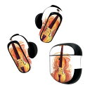 Bose QuietComfort Earbuds II 用 スキンシール ボーズ イヤバッズ2 用 ステッカー 本体3セット ケース1セット 保護 フィルム デコ 音楽 楽器 ミュージック 014111(2)