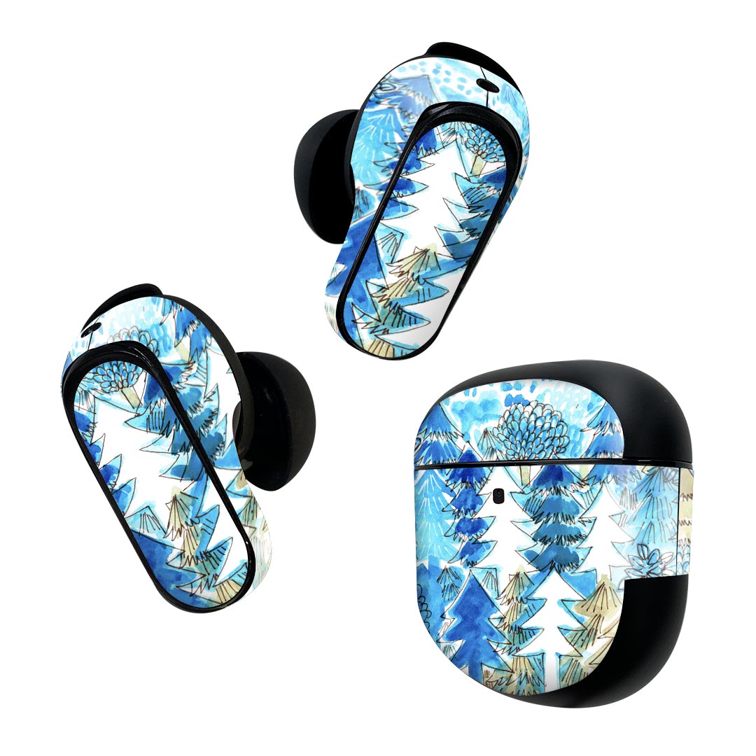製品名 Bose QuietComfort Earbuds II 専用デザインスキンシール セット内容 Bose QuietComfort Earbuds II 専用シール　イヤホン（左右）3枚、充電ケース用シール 1枚AirPods第3世代専用です。第1?2世代、Proシリーズには対応していません。 商品特徴 再剥離性シートを素材に採用し、細かな位置調整がしやすく貼り直しが容易です。また、エアフリーでもありますので気泡が簡単に逃げるので、キレイに貼ることができます。専用の業務プリンターを使い、商品画像と遜色のない美しい印刷仕上がり。 注意事項 画像はサンプルですので、ご覧の環境によっては多少色味に違いを感じる場合がございます。 イメージと違った、モニターと色味が異なるという理由での交換や返金はご対応出来かねます。スキンシールのみの販売で、機器本体や充電ケース本体は付属しません。シワができた場合、ドライヤーなどで軽く温め、外側に向けてシワを伸ばすように貼ってください。初回貼付時の位置調整や貼り直しは可能ですが、しっかりと押し付けて接着させた後の再剥離、再利用は保証しておりません。また接着部に油分や汚れが付着しますと角の部分は剥がれやすくなりますので、貼付時はあまり触れないようにご注意ください。無地のセミグロスシートにデザインをプリントした商品で、デコなどの加工はございません。 凹凸や光沢があるように見えたり布地や金属を素材にしたように見える商品もありますが、デザインの図版によるものです。印刷時に微妙な画像のズレが生じる場合がございます。ご注文後に1点1点制作する受注生産品の為、不良品以外のご返品や交換は固くお断りします。 商品発送 完全受注生産のハンドメイド商品となりますので、既製品と比べて発送までお時間を頂いています。 基本的に決済確認後2~3営業日、最大で10営業日での発送となります。繁忙期や休業日明けの場合はさらに時間がかかる場合があります。 その際には別途メールにてご連絡致します。メール便の場合、発送日から到着までに2?4日ほどかかる場合が多く、紛失などの保障もご対応できかねます。あらかじめご了承下さい。