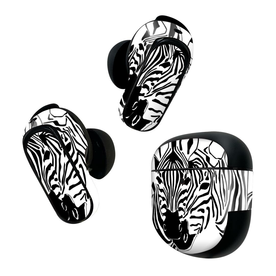 Bose QuietComfort Earbuds II 用 スキンシール ボーズ イヤバッズ2 用　ステッカー　本体3セット ケー..