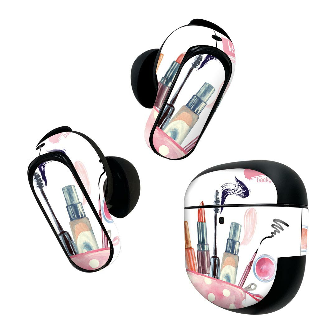製品名 Bose QuietComfort Earbuds II 専用デザインスキンシール セット内容 Bose QuietComfort Earbuds II 専用シール　イヤホン（左右）3枚、充電ケース用シール 1枚AirPods第3世代専用です。第1?2世代、Proシリーズには対応していません。 商品特徴 再剥離性シートを素材に採用し、細かな位置調整がしやすく貼り直しが容易です。また、エアフリーでもありますので気泡が簡単に逃げるので、キレイに貼ることができます。専用の業務プリンターを使い、商品画像と遜色のない美しい印刷仕上がり。 注意事項 画像はサンプルですので、ご覧の環境によっては多少色味に違いを感じる場合がございます。 イメージと違った、モニターと色味が異なるという理由での交換や返金はご対応出来かねます。スキンシールのみの販売で、機器本体や充電ケース本体は付属しません。シワができた場合、ドライヤーなどで軽く温め、外側に向けてシワを伸ばすように貼ってください。初回貼付時の位置調整や貼り直しは可能ですが、しっかりと押し付けて接着させた後の再剥離、再利用は保証しておりません。また接着部に油分や汚れが付着しますと角の部分は剥がれやすくなりますので、貼付時はあまり触れないようにご注意ください。無地のセミグロスシートにデザインをプリントした商品で、デコなどの加工はございません。 凹凸や光沢があるように見えたり布地や金属を素材にしたように見える商品もありますが、デザインの図版によるものです。印刷時に微妙な画像のズレが生じる場合がございます。ご注文後に1点1点制作する受注生産品の為、不良品以外のご返品や交換は固くお断りします。 商品発送 完全受注生産のハンドメイド商品となりますので、既製品と比べて発送までお時間を頂いています。 基本的に決済確認後2~3営業日、最大で10営業日での発送となります。繁忙期や休業日明けの場合はさらに時間がかかる場合があります。 その際には別途メールにてご連絡致します。メール便の場合、発送日から到着までに2?4日ほどかかる場合が多く、紛失などの保障もご対応できかねます。あらかじめご了承下さい。