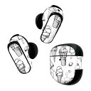 Bose QuietComfort Earbuds II 用 スキンシール ボーズ イヤバッズ2 用 ステッカー 本体3セット ケース1セット 保護 フィルム デコ アイス イチゴ フルーツ 014238