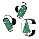 Bose QuietComfort Earbuds II 用 スキンシール ボーズ イヤバッズ2 用 ステッカー 本体3セット ケース1セット 保護 フィルム デコ クリスマス ツリー 014373