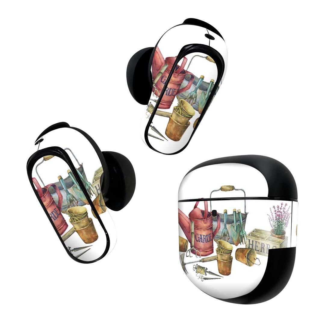 Bose QuietComfort Earbuds II 用 スキンシール ボーズ イヤバッズ2 用　ステッカー　本体3セット ケー..