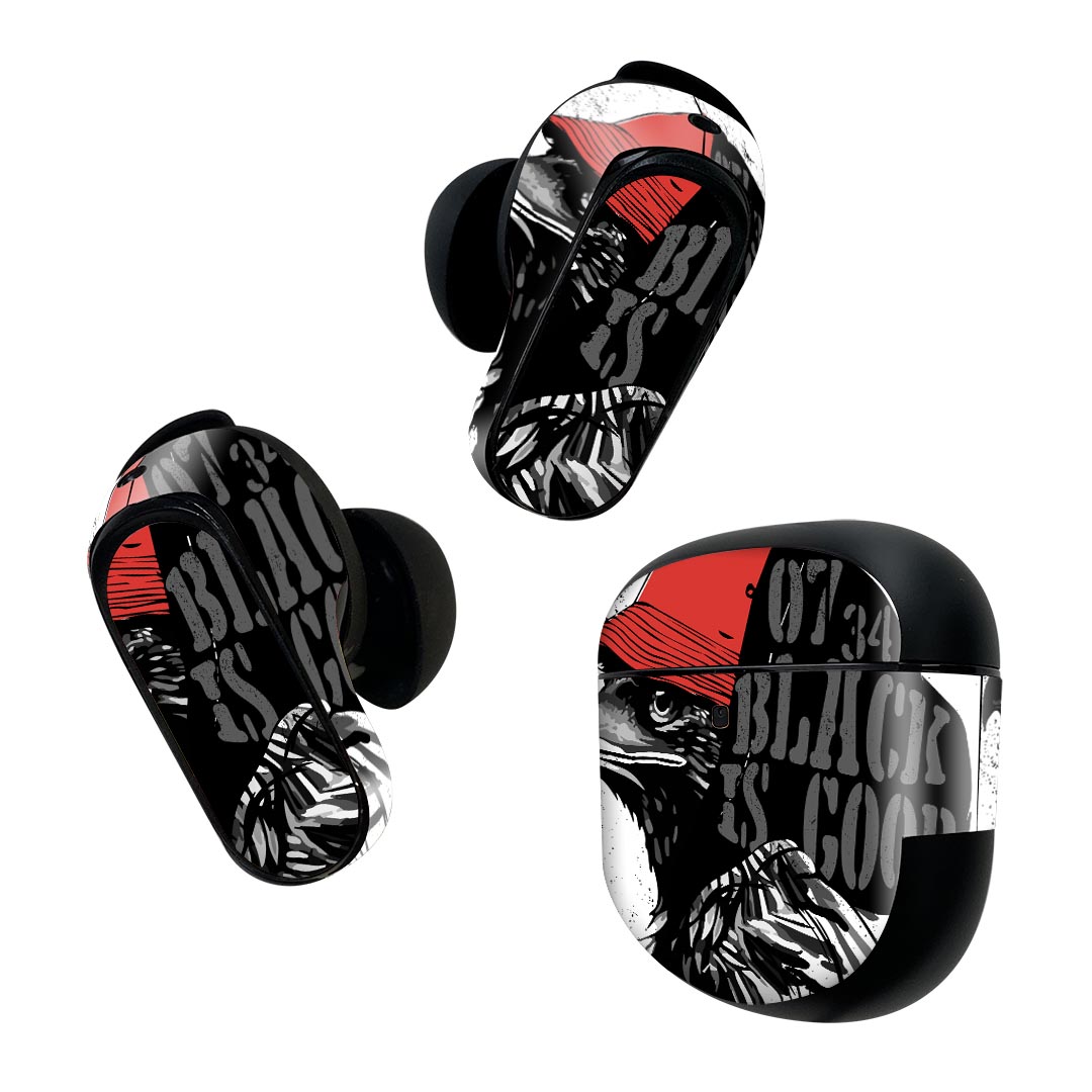 Bose QuietComfort Earbuds II 用 スキンシール ボーズ イヤバッズ2 用　ステッカー　本体3セット ケー..