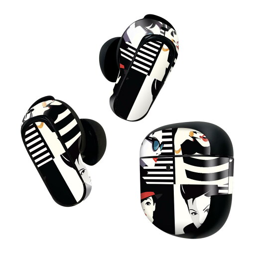 Bose QuietComfort Earbuds II 用 スキンシール ボーズ イヤバッズ2 用 ステッカー 本体3セット ケース1セット 保護 フィルム デコ おしゃれ ファッション 人物 014415 Bose QuietComfort Earbuds II 用 スキンシール ボーズ イヤバッズ2 用 ステッカー 本体3セット ケース1セット 保護 フィルム デコ おしゃれ ファッション 人物 014415