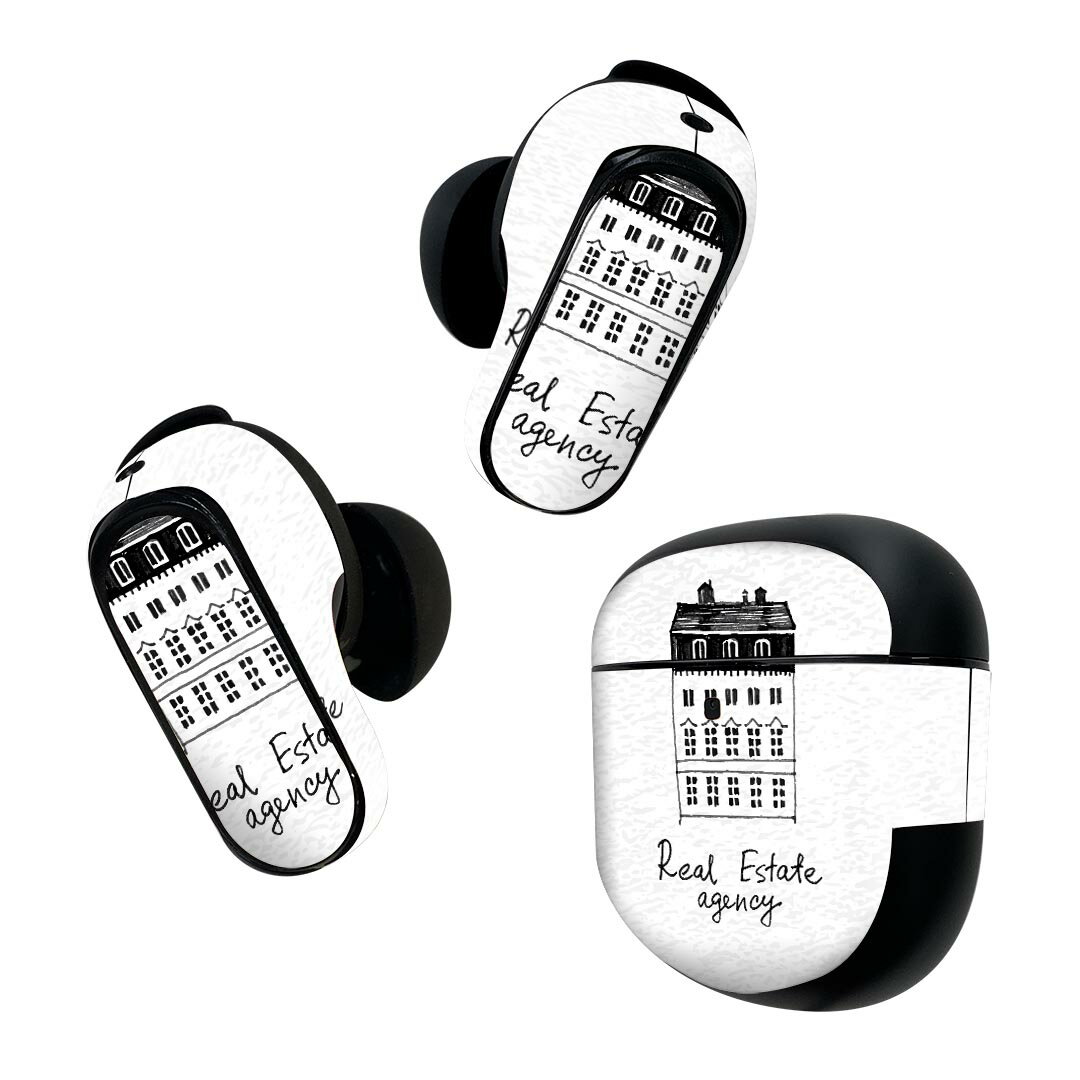 製品名 Bose QuietComfort Earbuds II 専用デザインスキンシール セット内容 Bose QuietComfort Earbuds II 専用シール　イヤホン（左右）3枚、充電ケース用シール 1枚AirPods第3世代専用です。第1?2世代、Proシリーズには対応していません。 商品特徴 再剥離性シートを素材に採用し、細かな位置調整がしやすく貼り直しが容易です。また、エアフリーでもありますので気泡が簡単に逃げるので、キレイに貼ることができます。専用の業務プリンターを使い、商品画像と遜色のない美しい印刷仕上がり。 注意事項 画像はサンプルですので、ご覧の環境によっては多少色味に違いを感じる場合がございます。 イメージと違った、モニターと色味が異なるという理由での交換や返金はご対応出来かねます。スキンシールのみの販売で、機器本体や充電ケース本体は付属しません。シワができた場合、ドライヤーなどで軽く温め、外側に向けてシワを伸ばすように貼ってください。初回貼付時の位置調整や貼り直しは可能ですが、しっかりと押し付けて接着させた後の再剥離、再利用は保証しておりません。また接着部に油分や汚れが付着しますと角の部分は剥がれやすくなりますので、貼付時はあまり触れないようにご注意ください。無地のセミグロスシートにデザインをプリントした商品で、デコなどの加工はございません。 凹凸や光沢があるように見えたり布地や金属を素材にしたように見える商品もありますが、デザインの図版によるものです。印刷時に微妙な画像のズレが生じる場合がございます。ご注文後に1点1点制作する受注生産品の為、不良品以外のご返品や交換は固くお断りします。 商品発送 完全受注生産のハンドメイド商品となりますので、既製品と比べて発送までお時間を頂いています。 基本的に決済確認後2~3営業日、最大で10営業日での発送となります。繁忙期や休業日明けの場合はさらに時間がかかる場合があります。 その際には別途メールにてご連絡致します。メール便の場合、発送日から到着までに2?4日ほどかかる場合が多く、紛失などの保障もご対応できかねます。あらかじめご了承下さい。