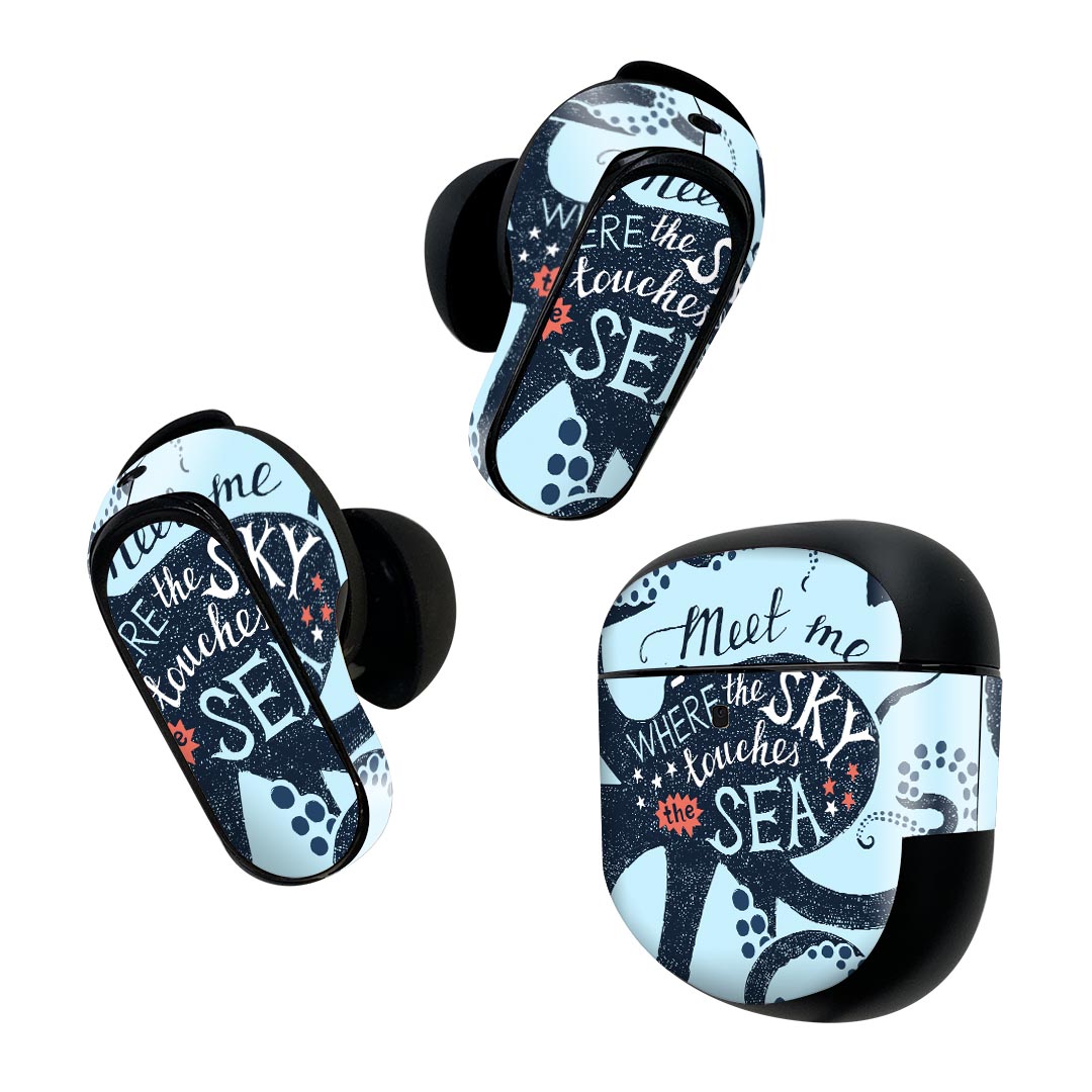 製品名 Bose QuietComfort Earbuds II 専用デザインスキンシール セット内容 Bose QuietComfort Earbuds II 専用シール　イヤホン（左右）3枚、充電ケース用シール 1枚AirPods第3世...