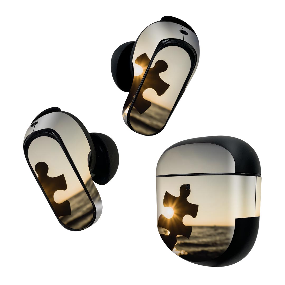 Bose QuietComfort Earbuds II 用 スキンシール ボーズ イヤバッズ2 用　ステッカー　本体3セット ケー..