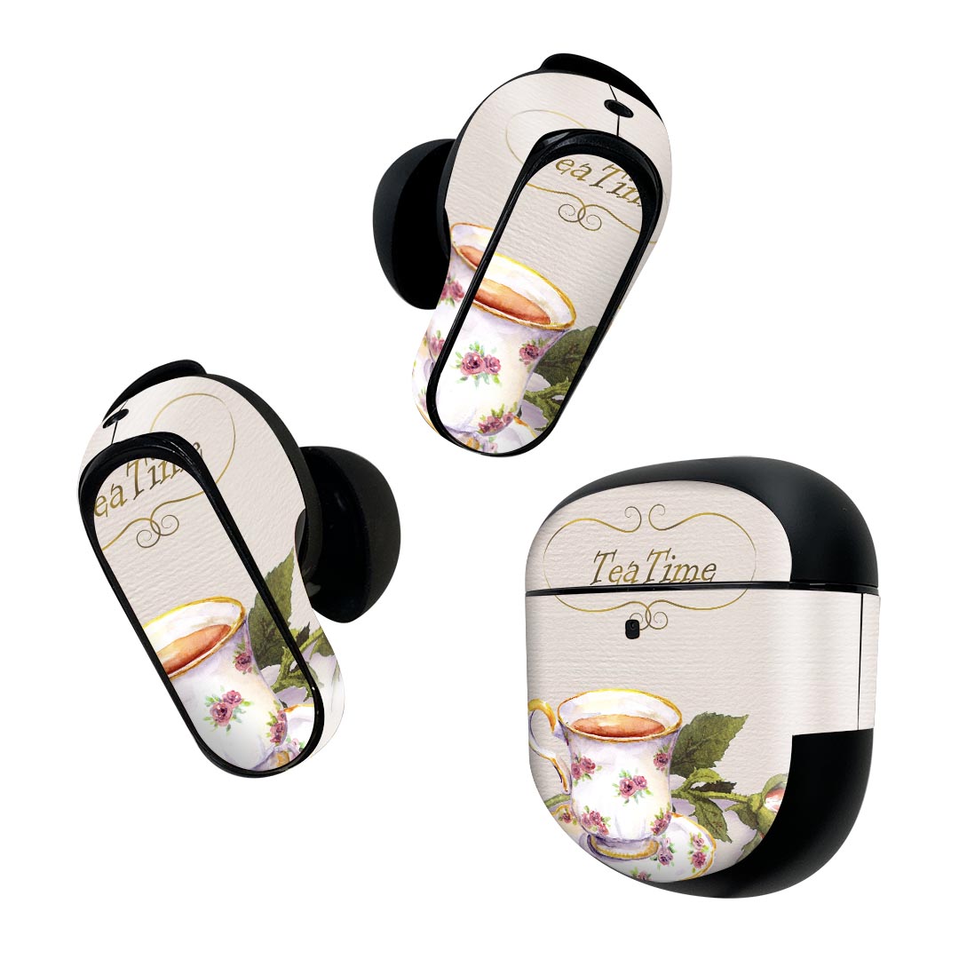 Bose QuietComfort Earbuds II 用 スキンシール ボーズ イヤバッズ2 用　ステッカー　本体3セット ケー..