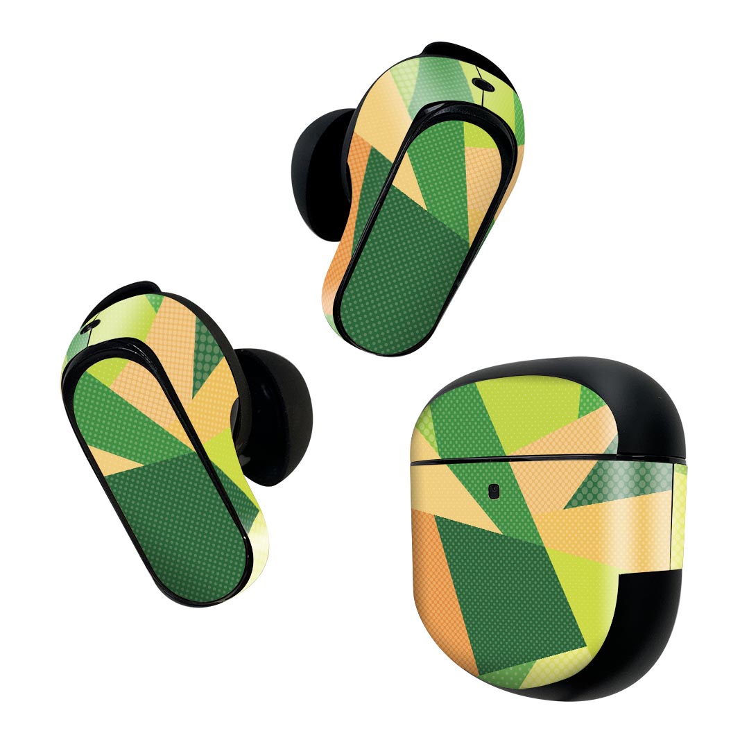 Bose QuietComfort Earbuds II 用 スキンシール ボーズ イヤバッズ2 用　ステッカー　本体3セット ケー..