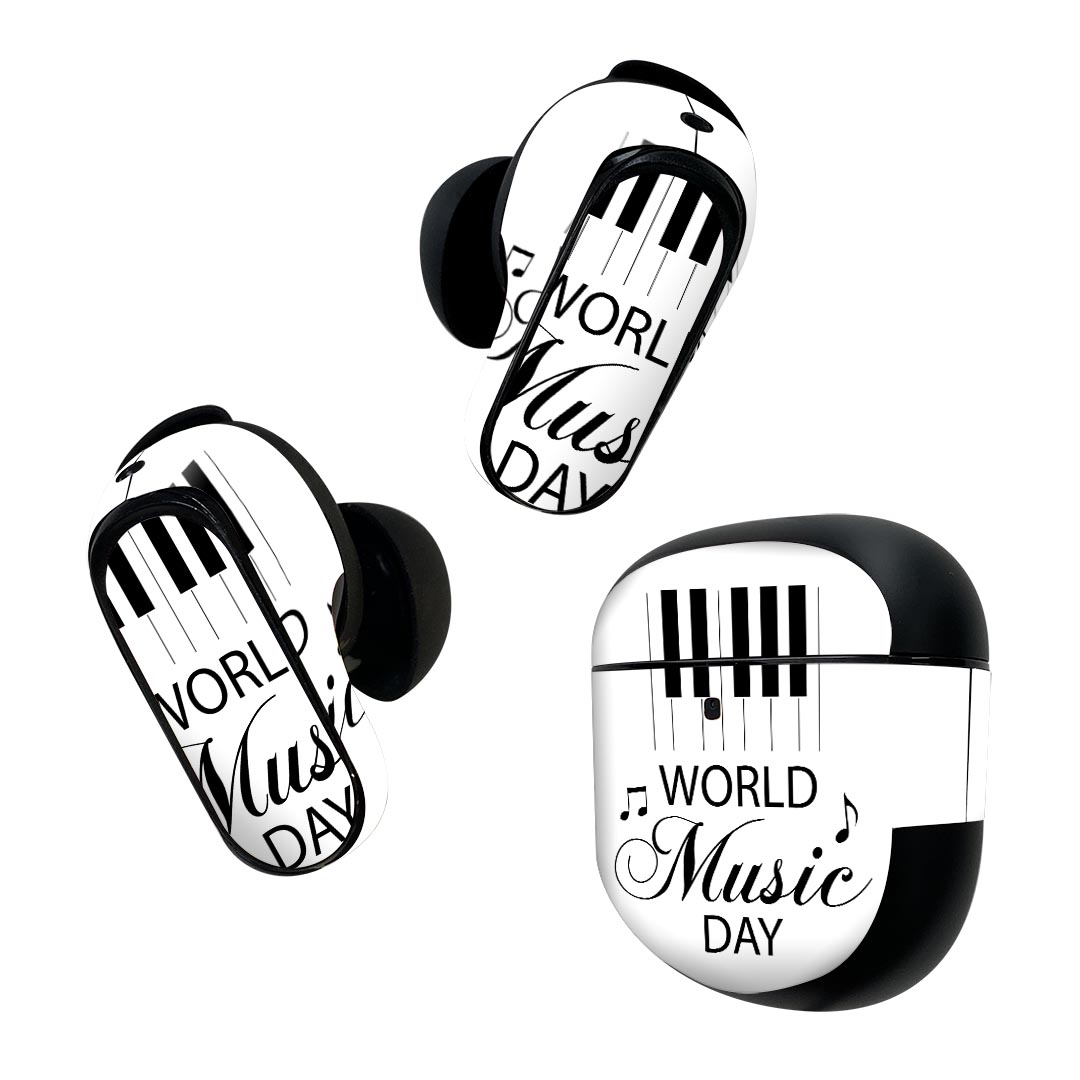 Bose QuietComfort Earbuds II 用 スキンシール ボーズ イヤバッズ2 用　ステッカ...