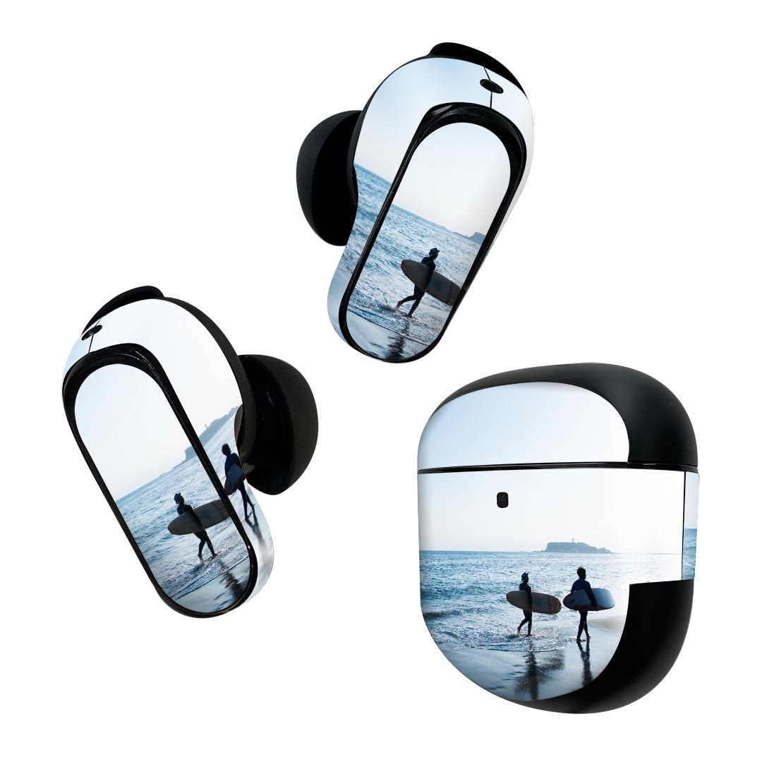 Bose QuietComfort Earbuds II 用 スキンシール ボーズ イヤバッズ2 用　ステッカー　本体3セット ケー..