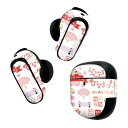 Bose QuietComfort Earbuds II 用 スキンシール ボーズ イヤバッズ2 用 ステッカー 本体3セット ケース1セット 保護 フィルム デコ ひな祭り 桜 季節 ピンク 015387