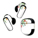 Bose QuietComfort Earbuds II 用 スキンシール ボーズ イヤバッズ2 用 ステッカー 本体3セット ケース1セット 保護 フィルム デコ 笹 七夕 015445