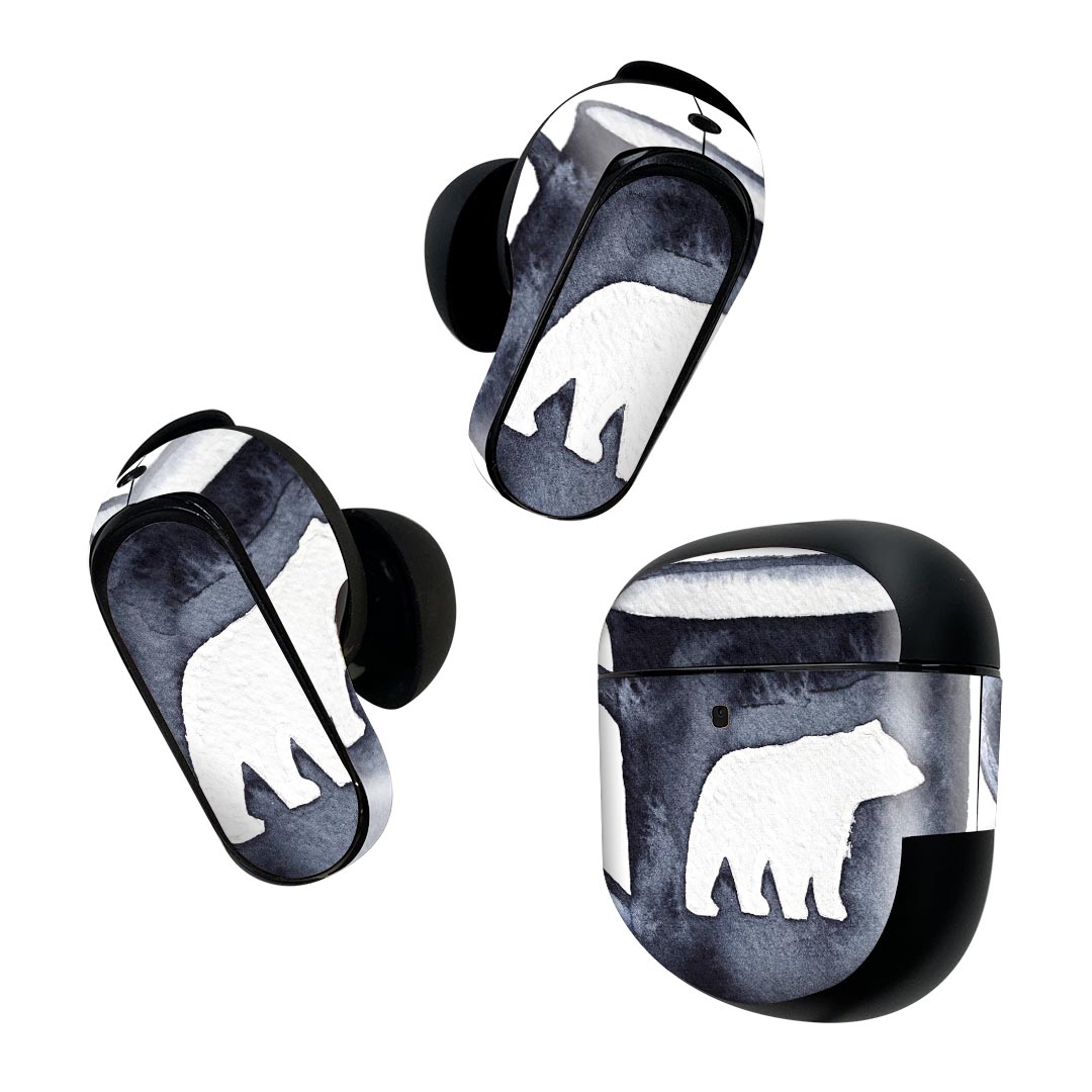 Bose QuietComfort Earbuds II 用 スキンシール ボーズ イヤバッズ2 用　ステッカー　本体3セット ケー..